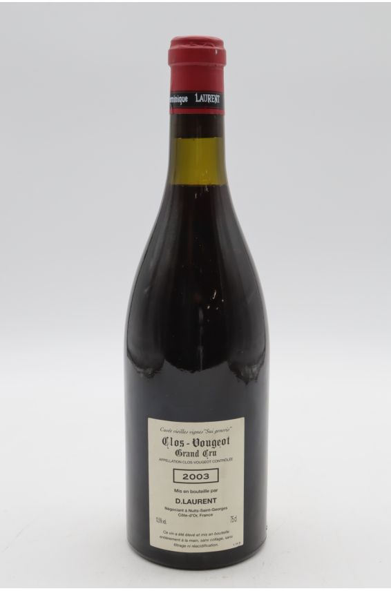 Dominique Laurent Clos Vougeot Sui Generis Vieilles Vignes 2003