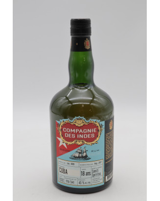 Compagnie des Indes Cuba Single Cask 18 ans Sancti Spiritus Proof 45% 70cl