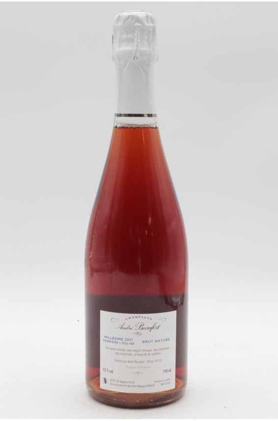 André Beaufort Polisy Derrière l'Eglise Brut 2011 Rosé