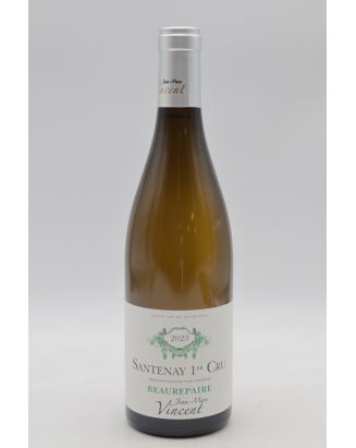 Jean Marc Vincent Santenay 1er cru Le Beaurepaire 2023 blanc