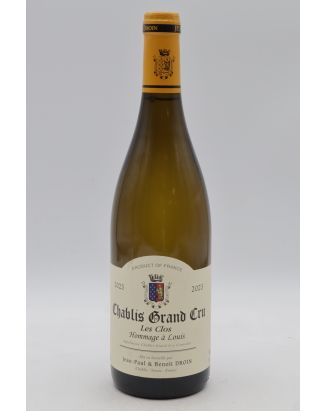 Jean Paul Droin Chablis Grand cru Les Clos Hommage à Louis 2023