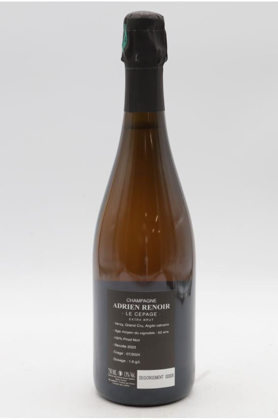 Adrien Renoir Verzy Grand cru Le Cépage