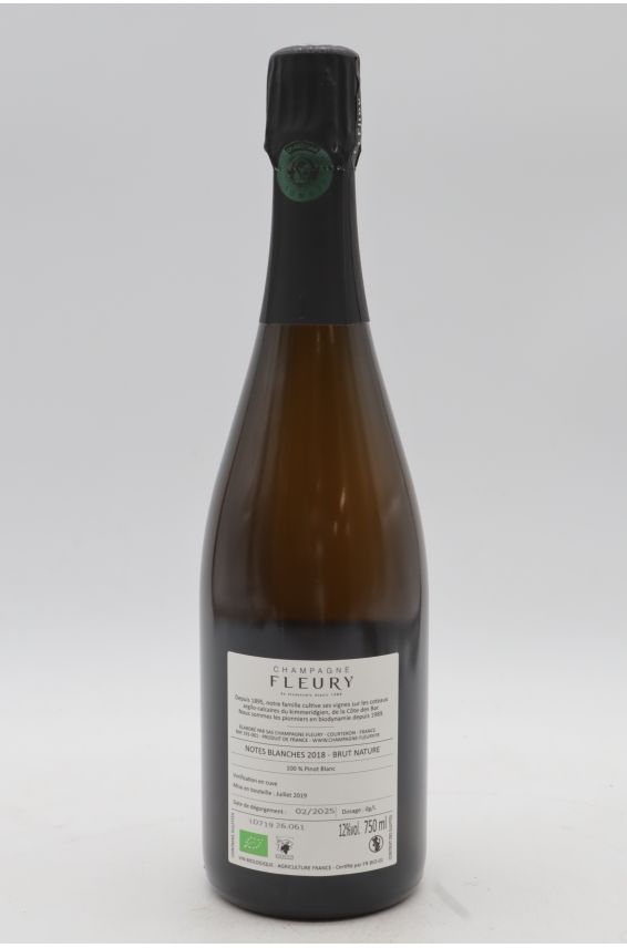 Fleury Notes Blanches Brut Nature 2018
