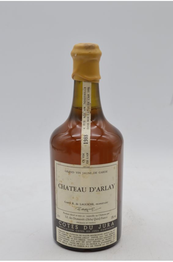 Château d'Arlay Côtes du Jura Wein Jaune 1988 62 cl