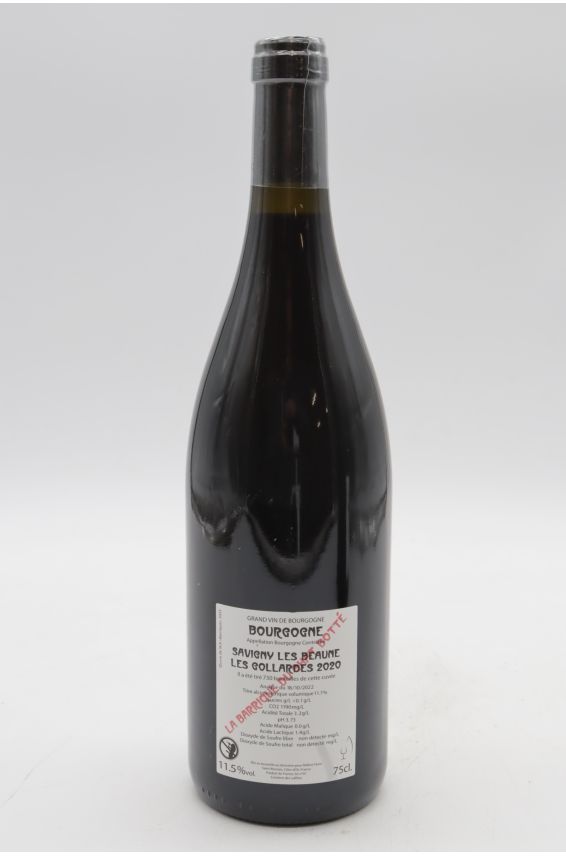 Barrique du Chat Botté Savigny-lès-Beaune Les Gollardes 2020