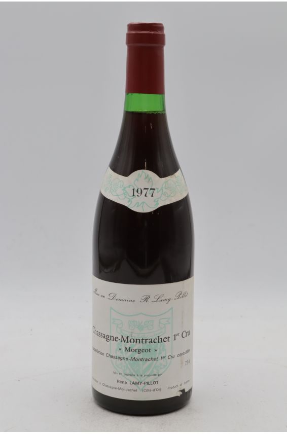 Lamy-Pillot Chassagne Montrachet 1er cru Morgeot 1977 rouge