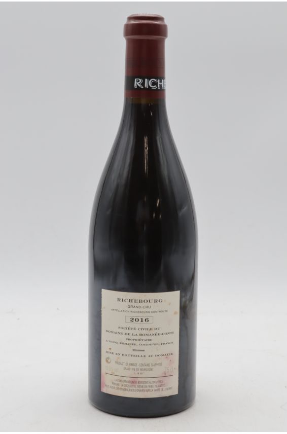 Romanée Conti Richebourg 2016 - PROMOÇÃO -5% !