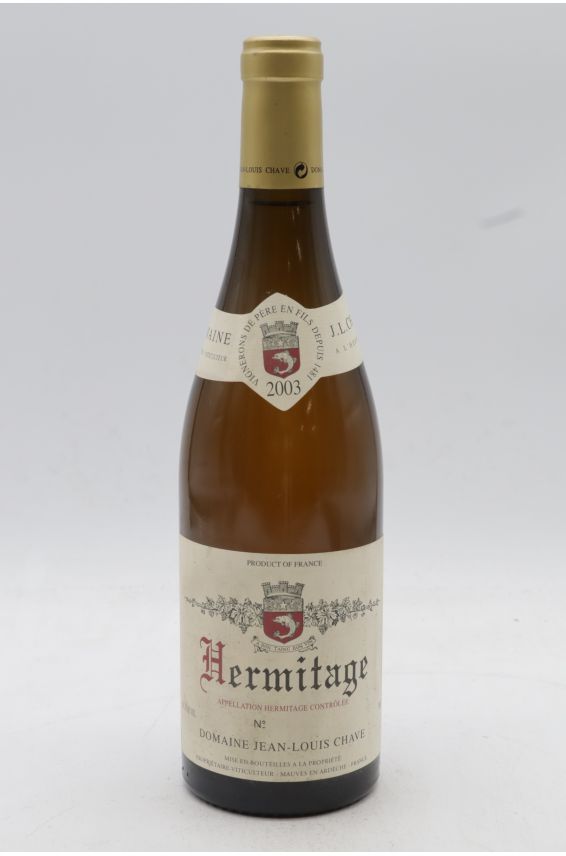 Jean Louis Chave Hermitage 2003 blanc