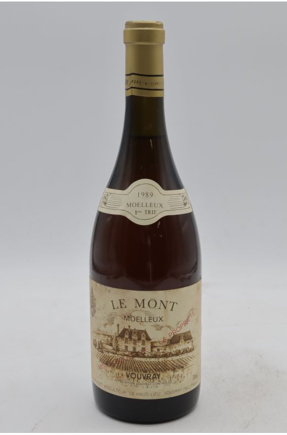 Huet Vouvray Le Mont Moelleux 1ère Trie 1989