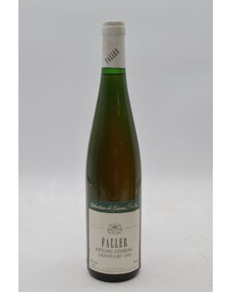 Robert Faller Alsace Grand cru Riesling Geisberg Sélection de Grains Nobles 1989