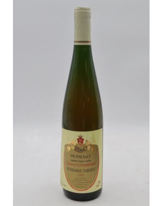 Pierre Paul Zinck Alsace Gewurztraminer Vendanges Tardives 2000