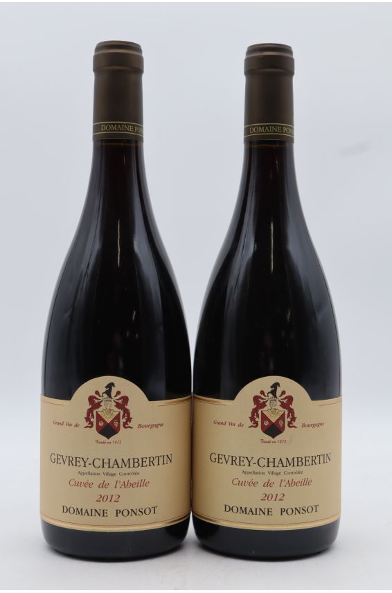 Ponsot Gevrey Chambertin Cuvée de l'Abeille 2012