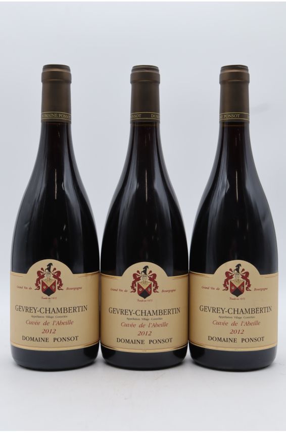 Ponsot Gevrey Chambertin Cuvée de l'Abeille 2012