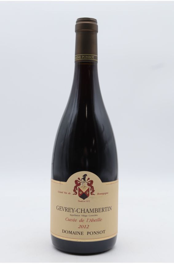 Ponsot Gevrey Chambertin Cuvée de l'Abeille 2012