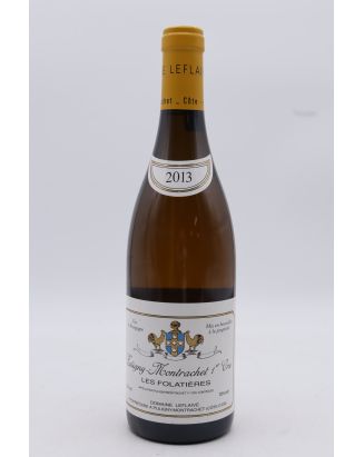 Domaine Leflaive Puligny Montrachet 1er cru Folatières 2013