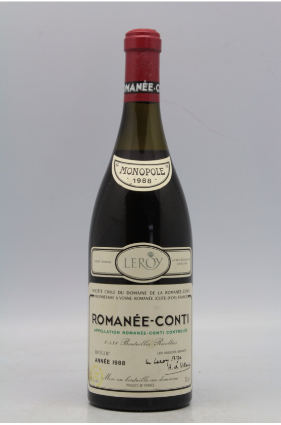Romanée Conti 1988 -10% DISCOUNT !