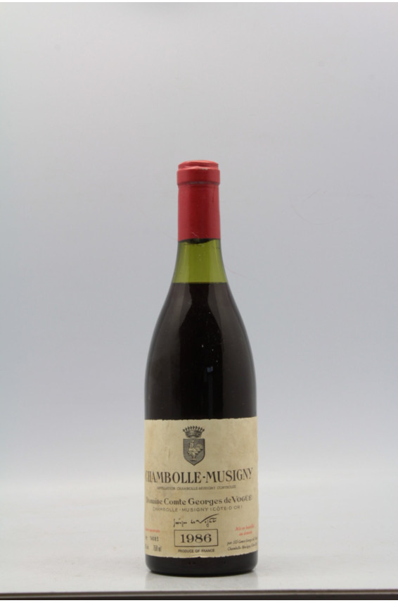 Comte George de Vogue Chambolle Musigny 1986