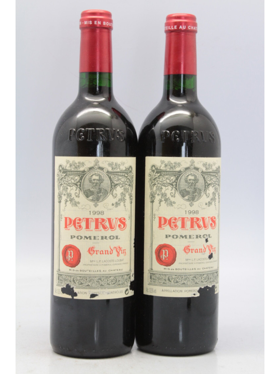 空瓶 PETRUS 1998 1999 2本セット Pétrus 1998 - PROMO -10%!