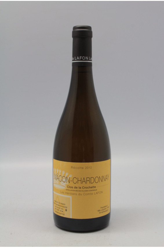 Héritiers du Comte Lafon Macon Chardonnay Clos de la Crochette 2012