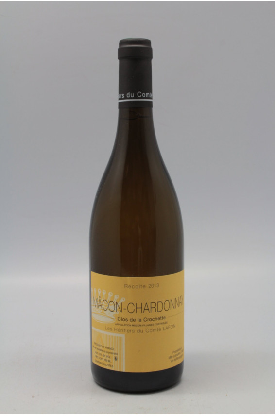 Héritiers du Comte Lafon Macon Chardonnay Clos de la Crochette 2013