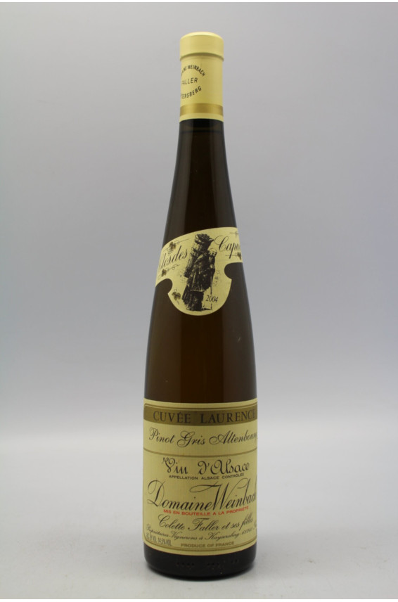 Weinbach Alsace Pinot gris Altenbourg Clos des Capucins Cuvée Laurence 2004