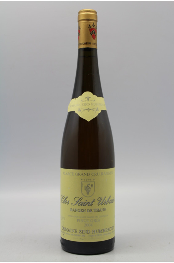 Zind Humbrecht Alsace Grand Cru Pinot Gris Rangen de Thann Clos Saint Urbain 2004