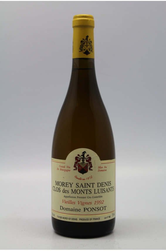 Ponsot Morey Saint Denis 1er cru Clos des Monts Luisants 1992