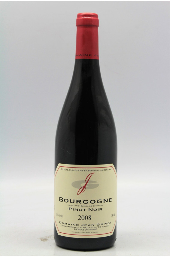 Jean Grivot Bourgogne Pinot Noir 2008