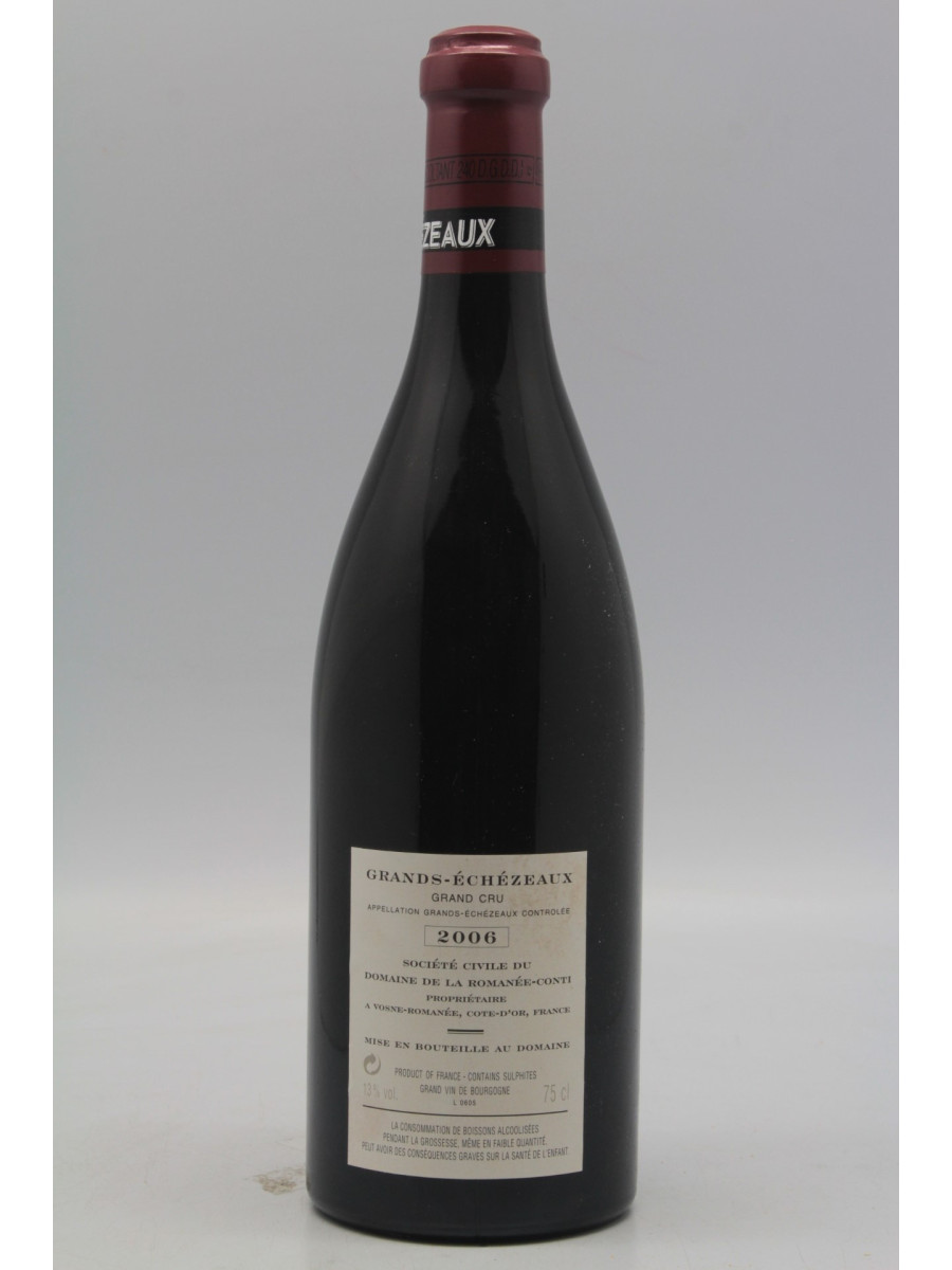 Romanée Conti Grands Echezeaux 2006 - PROMO -5% !