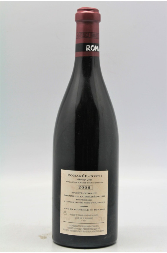 Romanée Conti 2006 Assortment 6 bottles (RC, T, R, RSV, GE, E) OWC