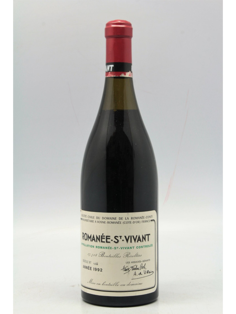 Romanée Conti Romanée Saint Vivant 1992 -5% DISCOUNT !
