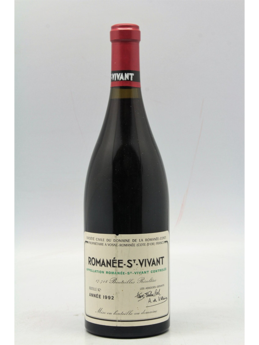 Romanée Conti Romanée Saint Vivant 1992
