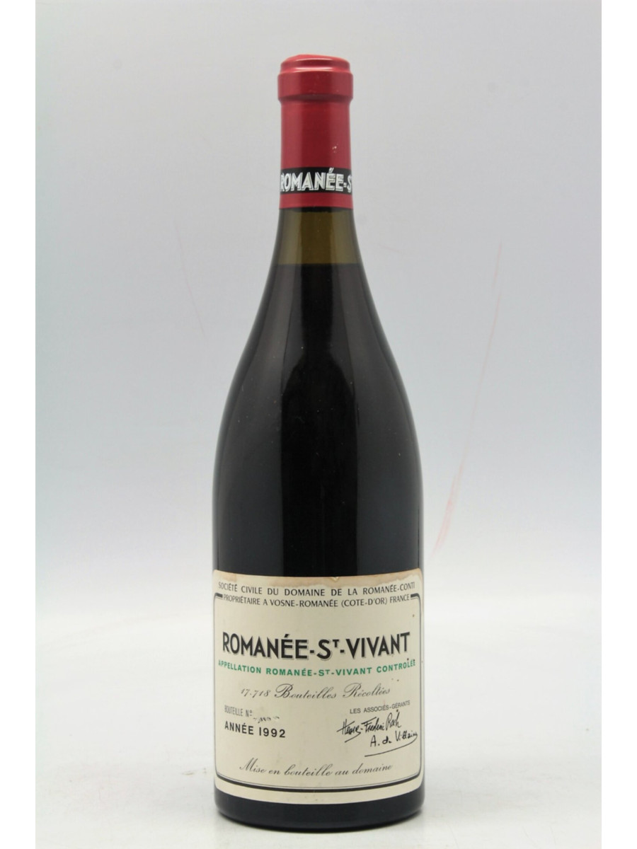 DRC Romanée-St-Vivant 1992 Romanée Conti Romanée Saint Vivant 1992