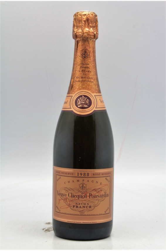 Veuve Clicquot Champagne Réserve Rosé 1988