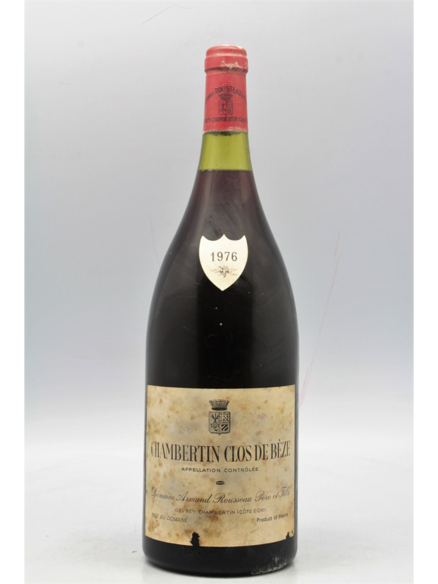 LEROY Chambertin Clos de Beze 1976 の空き瓶 Armand Rousseau Chambertin Clos de Bèze 1976 Magnum