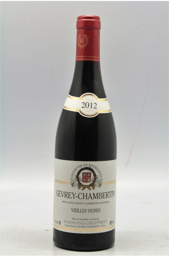 Harmand Geoffroy Gevrey Chambertin Vieilles Vignes 2012