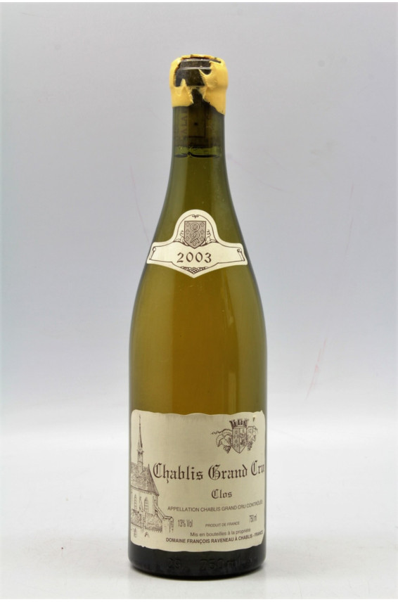 Raveneau Chablis Grand cru Les Clos 2003 - PROMO -5% !