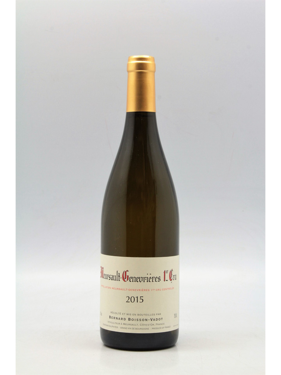 Boisson Vadot Meursault 1er cru Genevrières 2015