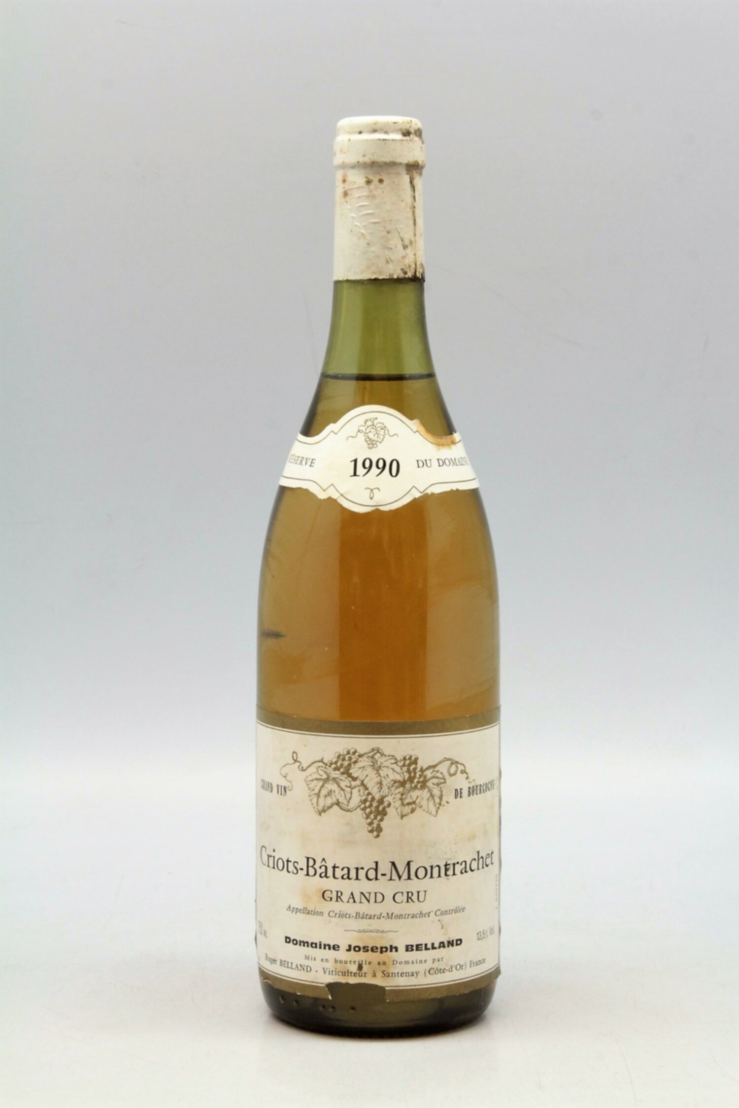 Joseph Belland Criots Batard Montrachet 1990 Vins Millesimes