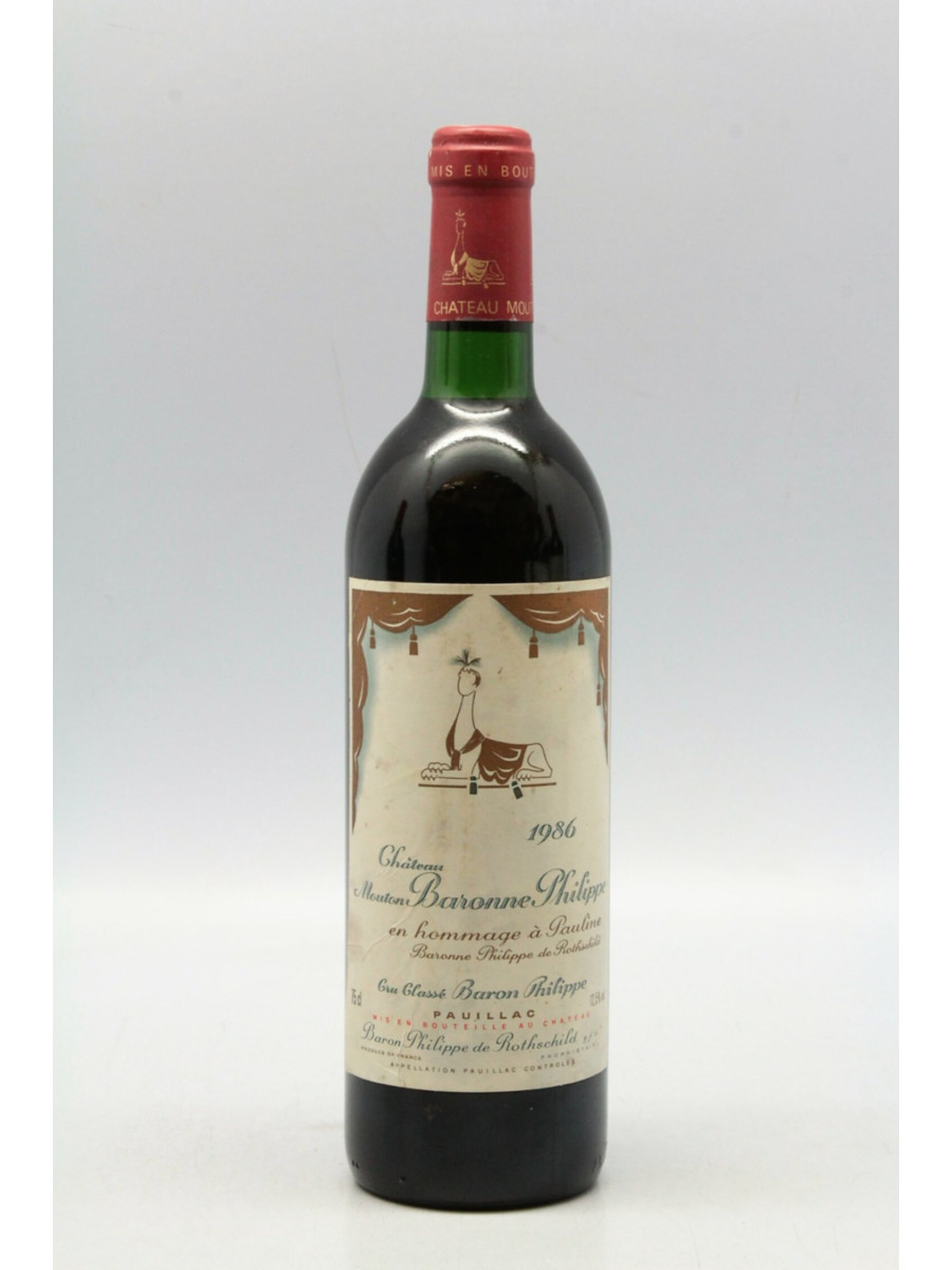 Mouton Baronne Philippe 1986
