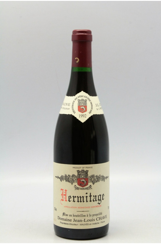 Jean Louis Chave Hermitage Rouge 1992