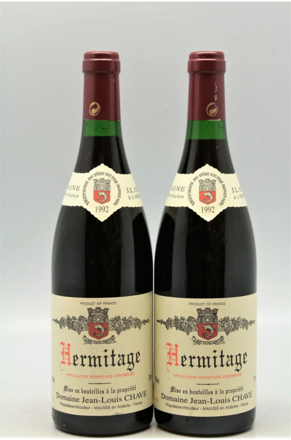 Jean Louis Chave Hermitage Rouge 1992