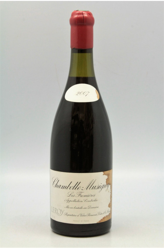 Domaine Leroy Chambolle Musigny Les Fremières 2007 -10% DISCOUNT !