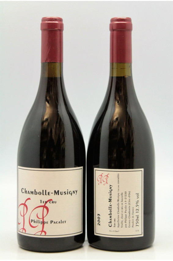 Philippe Pacalet Chambolle Musigny 1er cru 2003