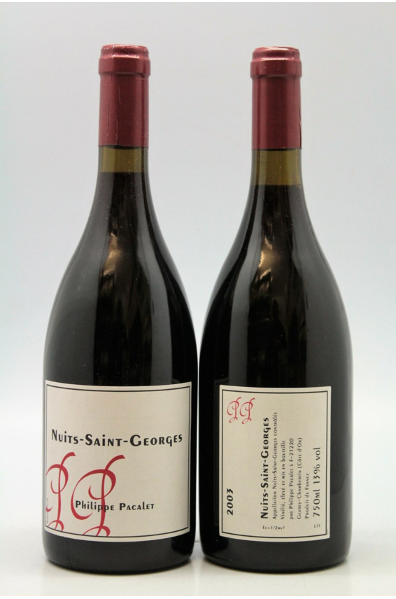 Philippe Pacalet Nuits Saint Georges 2003