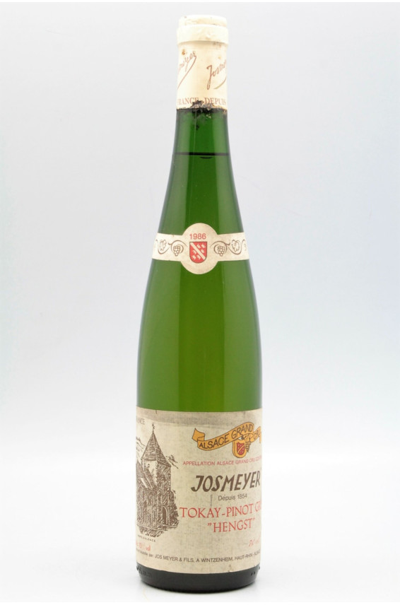 Josmeyer Alsace Grand cru Tokay Pinot Gris Hengst 1986