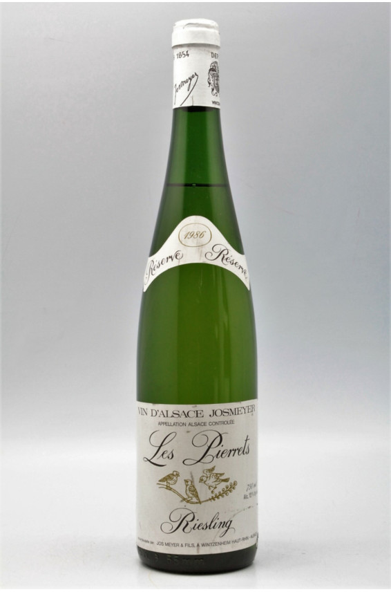 Josmeyer Alsace Riesling les Pierrets 1986