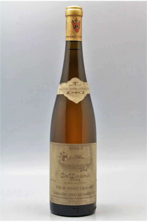 Zind Humbrecht Alsace Tokay Pinot Gris Clos Windsbuhl 1992