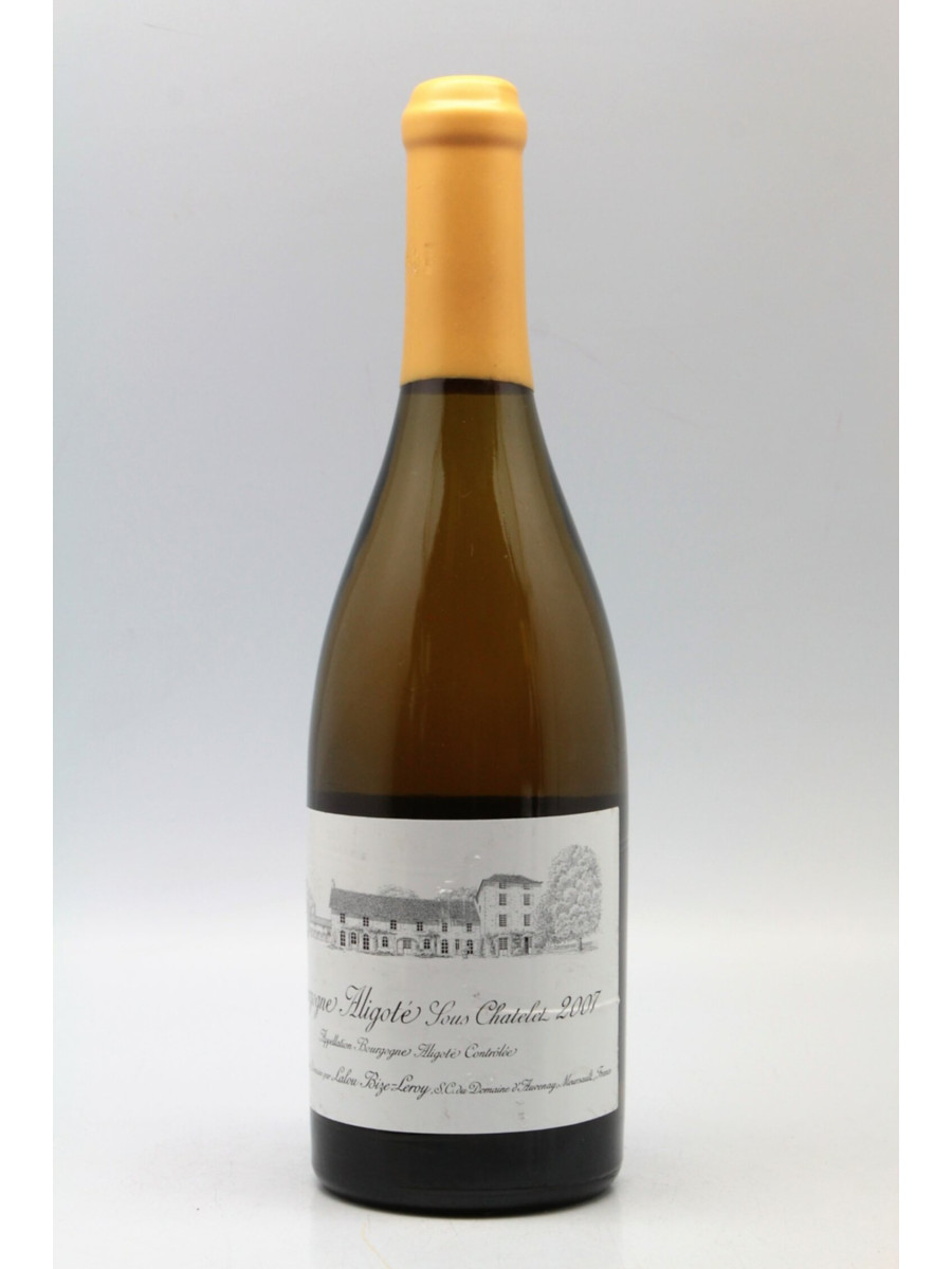 Domaine d'Auvenay Bourgogne Aligoté Sous Chatelet 2007 -5% DISCOUNT !