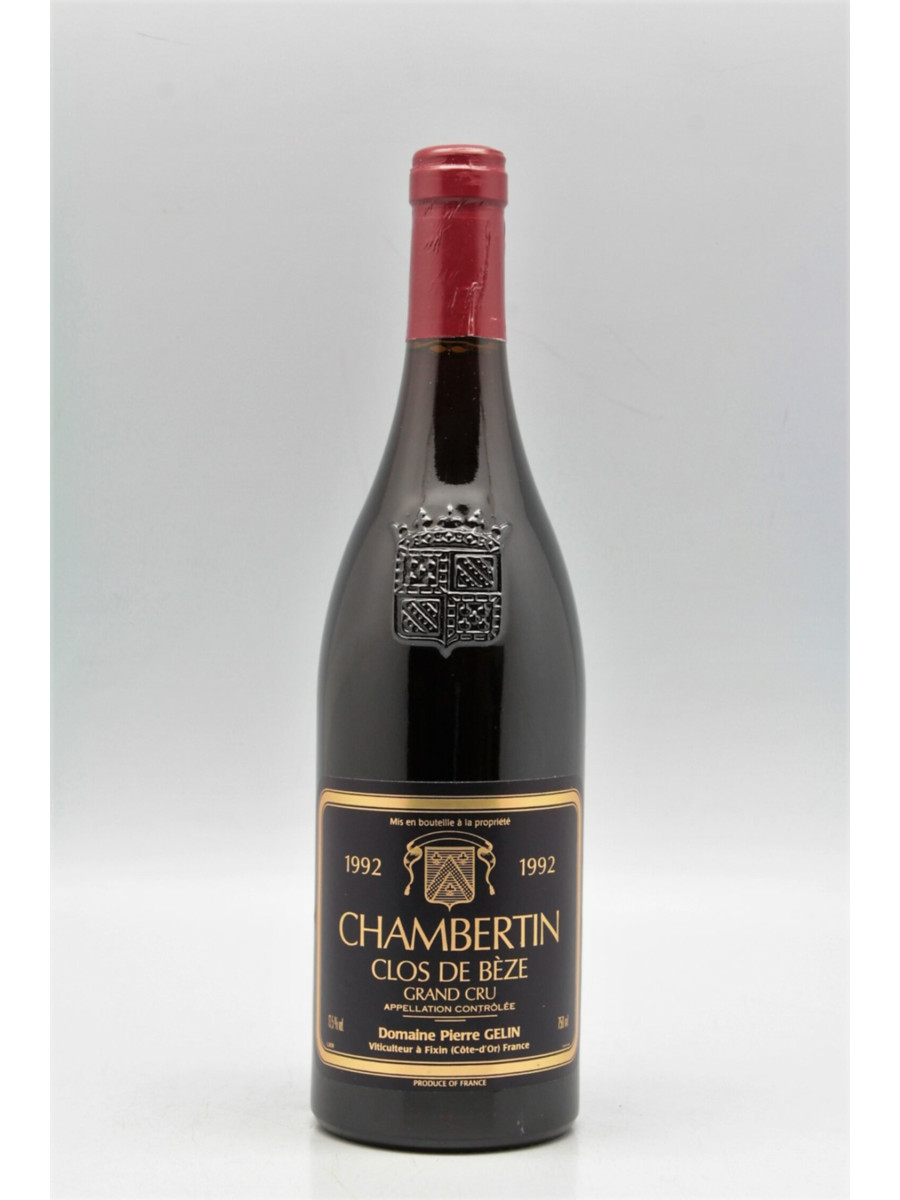 Pierre Gelin Chambertin Clos de Bèze 1992